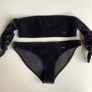 black triangl bikini
